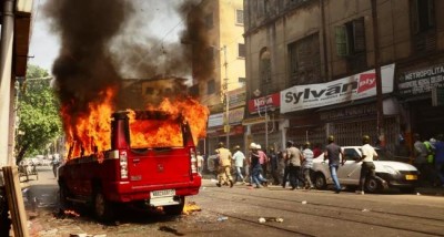 BJP activists clash with Kolkata police, march to Lalbazar turns violent 