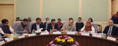 Union Finance Minister Arun Jaitley holds his 5th Pre-Budget Consultation Meeting with the leading Economists