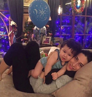 Karishma Kapoor shares image of Taimur on first birthday