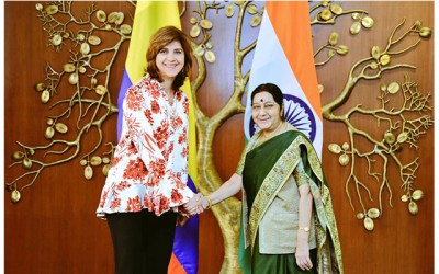 Colombia's Minister of External Relations visits India