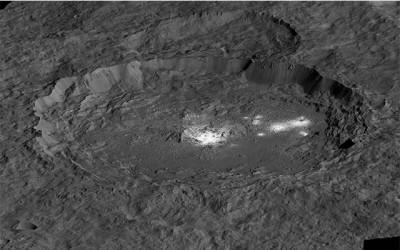 Bright areas on Ceres suggest Geologic activity