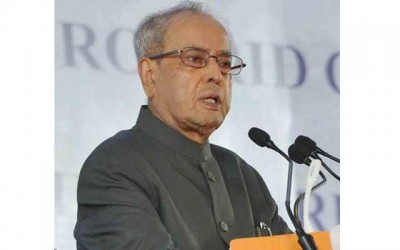 Pranab Mukherjee lays foundation stone of Driverâ€™s Training Institute and Secondary School at village Dhaula under SMARTGRAM Initiative