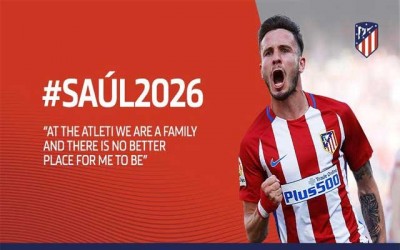 SaÃºl Ã‘Ã­guez extend contract with AtlÃ©tico de Madrid til 2026