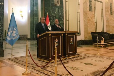 In Baghdad, UN chief Guterres pledges solidarity with Iraqi government and people
