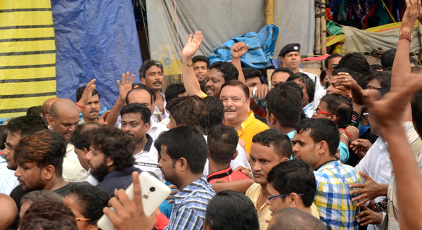 TMC workers throng Kolkata's Esplanade area to observer 21 July Martyrs Day