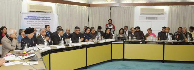Bandaru Dattatreya addressing a press conference