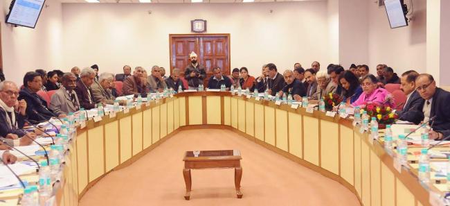 Bandaru Dattatreya addressing a press conference