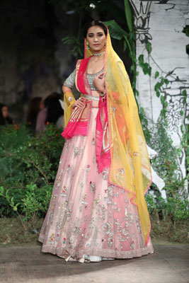 Dia Mirza walks down ramp in  India Couture Week 2017