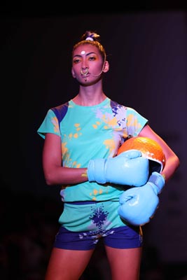 Designer Nida Mahmood displays her collection at Amazon India Fashion Week 