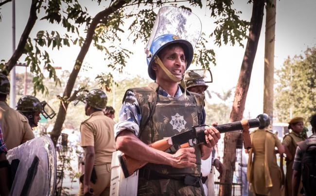 Glimpse: Lefts hold protest March to state secretariat Nabanna, clash with police