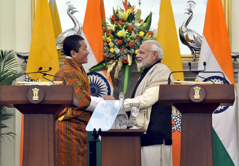 Prime Minister Narendra Modi meets Prime Minister of Bhutan Dr. Lotay Tshering