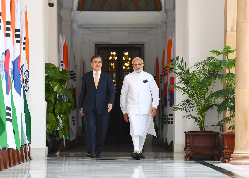  Moon Jae-in visits Hyderabad House