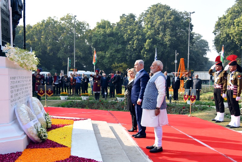 Israel PM Netanyahu visits India