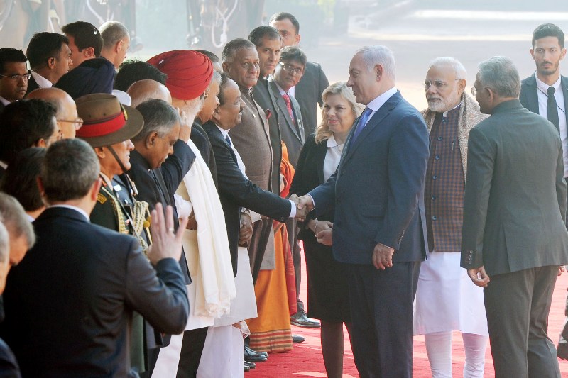 Netanyahu in India