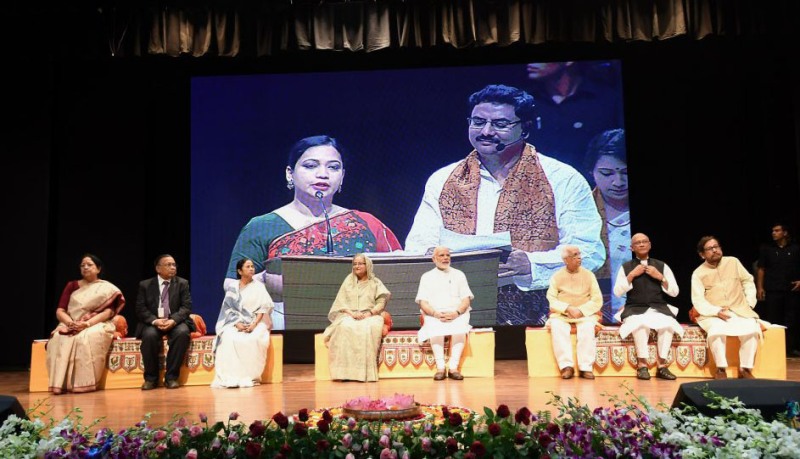 Modi-Mamata-Hasina share stage at Visva Bharati events 