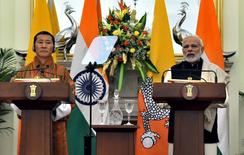 Prime Minister Narendra Modi meets Prime Minister of Bhutan Dr. Lotay Tshering