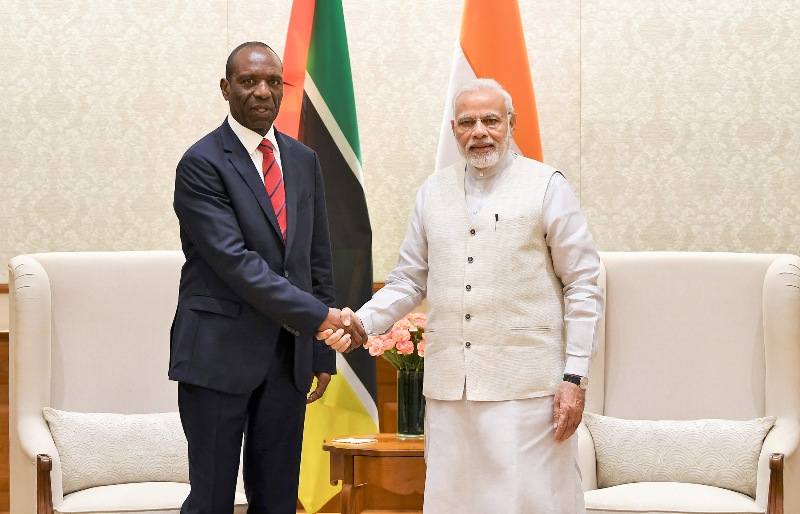 PM Modi meets Mozambique PM Carlos Agostinho do Rosario in New Delhi 