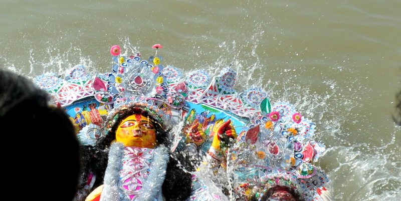 Vijaya Dashami: Revellers bid adieu to Goddess Durga