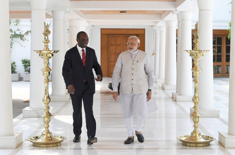 PM Modi meets Mozambique PM Carlos Agostinho do Rosario in New Delhi 