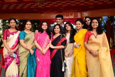 Sourav Ganguly spends time with family on Saraswati Puja
