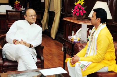 CM  of  Tripura, Biplab Kumar Deb calls on   Union Minister for Finance and Corporate Affairs  Arun Jaitley