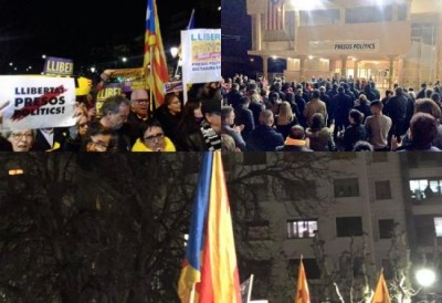 Catalonia: Five separatist leaders detained; Protesters clash with police