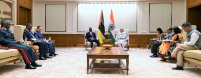 PM Modi meets Mozambique PM Carlos Agostinho do Rosario in New Delhi 