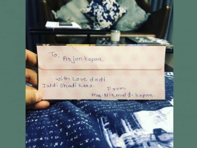 Grandmother warns Arjun Kapoor with funny message