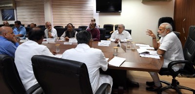 PM Modi visits flood-ravaged Kerala