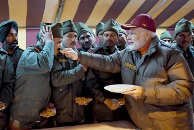 PM Narendra Modi celebrates Diwali with jawans in Harsil, Uttarakhand