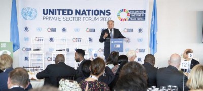 Private business must be a â€˜driving forceâ€™ for securing peace, curbing climate change: Guterres