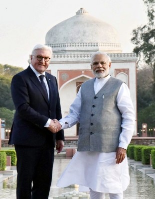  President of the Germany Frank Walter Steinmeier  calls on PM Modi