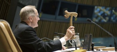 Keeping order in the General Assembly: The strange saga of how a Viking gavel was broken, then lost, then carved again