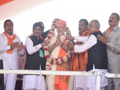 Will continue to serve country with same vigour and dedication: Modi on BJP govt's four years in power