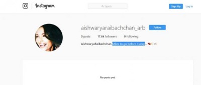 Aishwarya Rai Bachchan joins Instagram