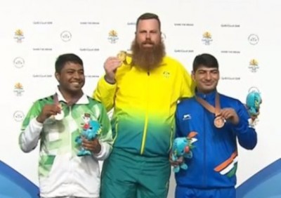 Om Mitharwal settles for bronze in CWG men's 50 metre Pistol event