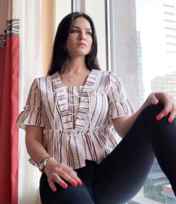 Sunny Leone shared cute image of herself on social media 