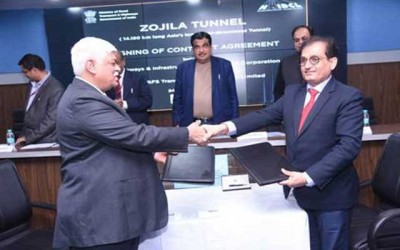 MORTH and IL&FS  sign MoU for construction of all weather Zojila tunnel in J&K