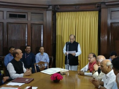Arun Jaitley takes oath Rajya Sabha MP