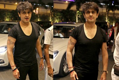 Singer Sonu Nigam visits Kolkata 