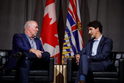 Canada PM Trudeau discusses BC wildfire and its impact with Premier Horgan