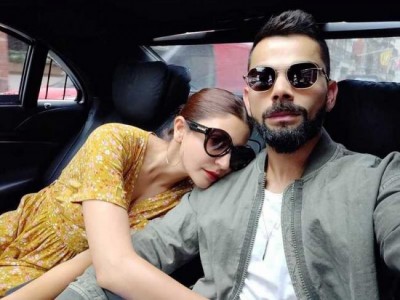 Virat shares selfie with gorgeous Anushka inside car, shares image