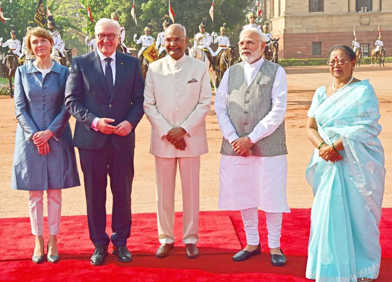  President of the Germany  Frank Walter Steinmeier Visits India