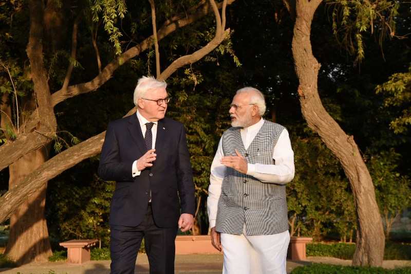  President of the Germany Frank Walter Steinmeier  calls on PM Modi