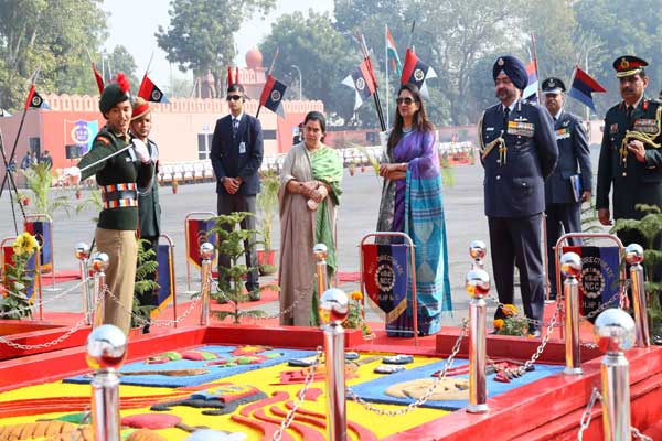 Air Chief Marshal BS Dhanoa visits DG NCC Republic Day Camp