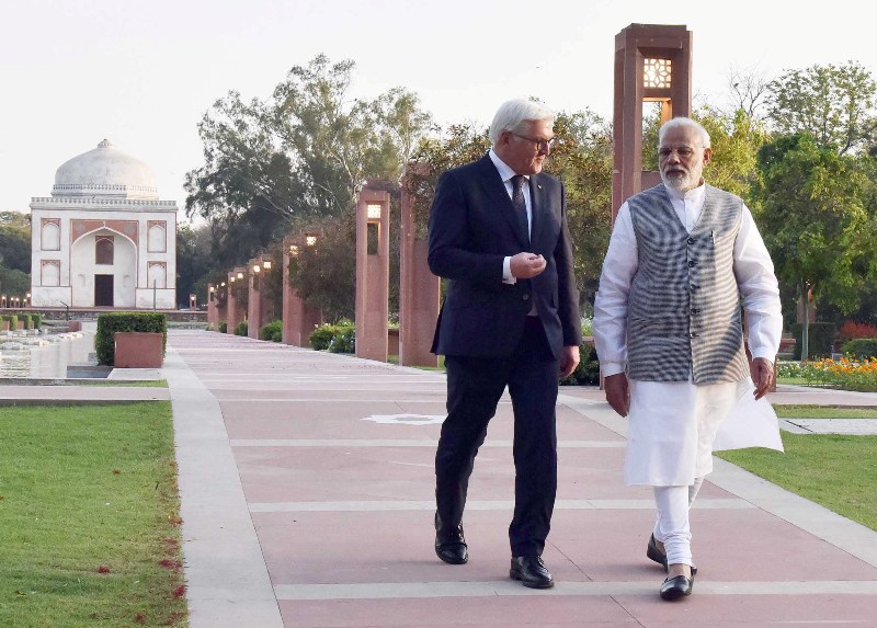  President of the Germany Frank Walter Steinmeier  calls on PM Modi