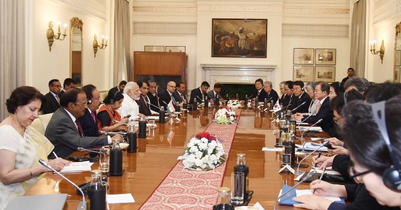  Moon Jae-in visits Hyderabad House