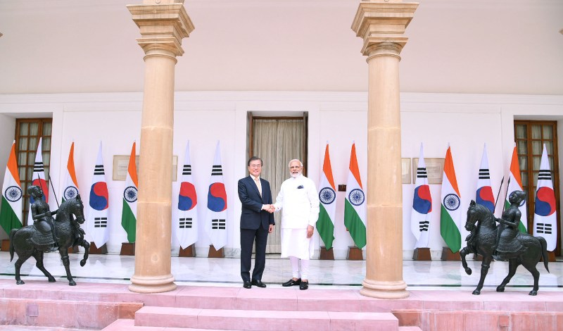  Moon Jae-in visits Hyderabad House