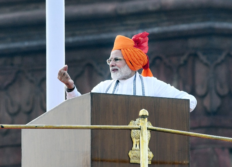 Modi addresses India from Red Fort