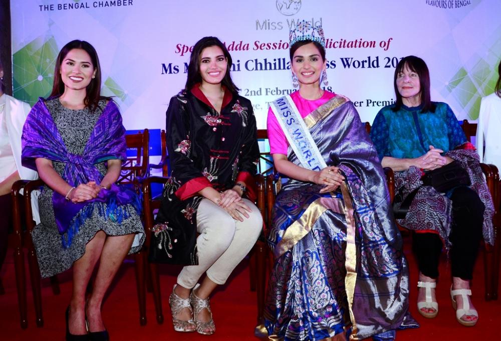 Bengal Chamber felicitates Miss World Manushi Chhillar